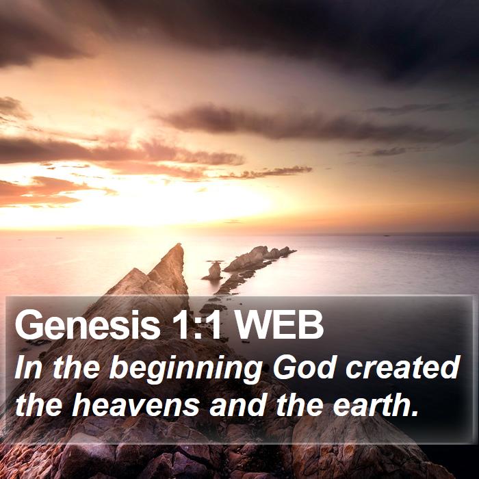 Genesis 1:1 WEB Bible Study