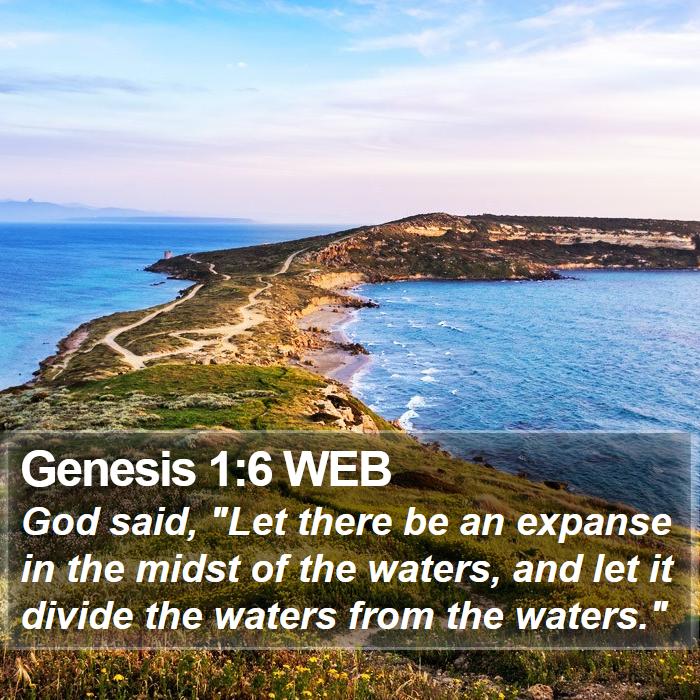 Genesis 1:6 WEB Bible Study