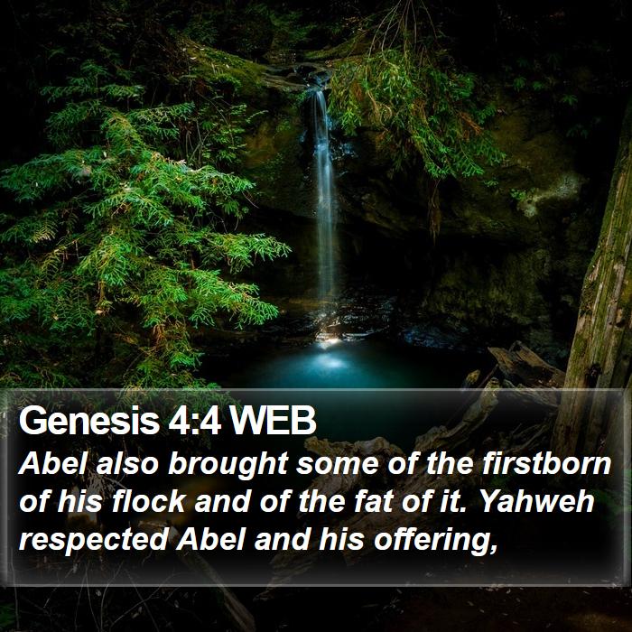 Genesis 4:4 WEB Bible Study