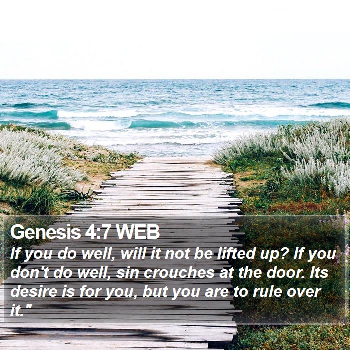 Genesis 4:7 WEB Bible Study