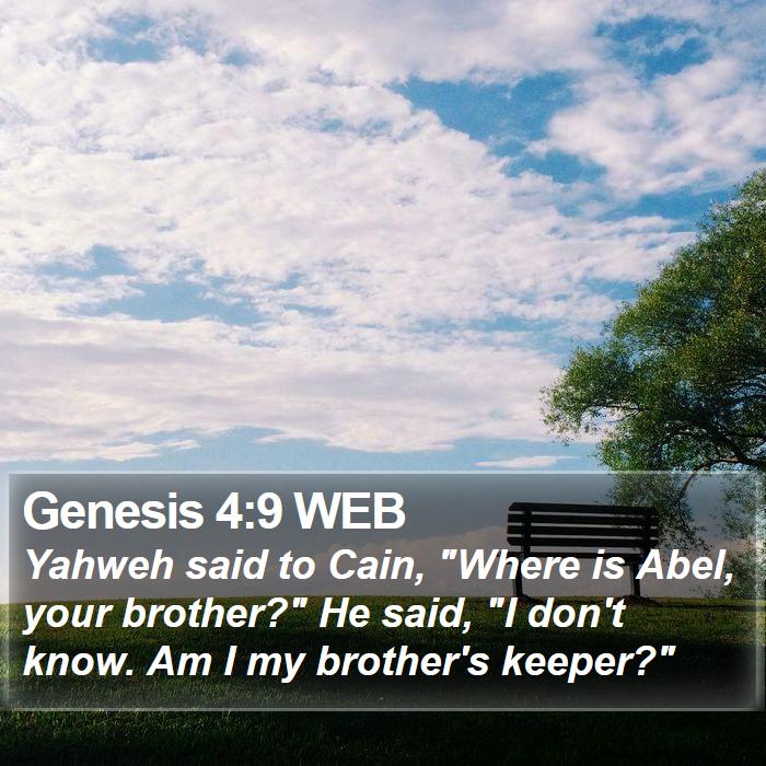 Genesis 4:9 WEB Bible Study