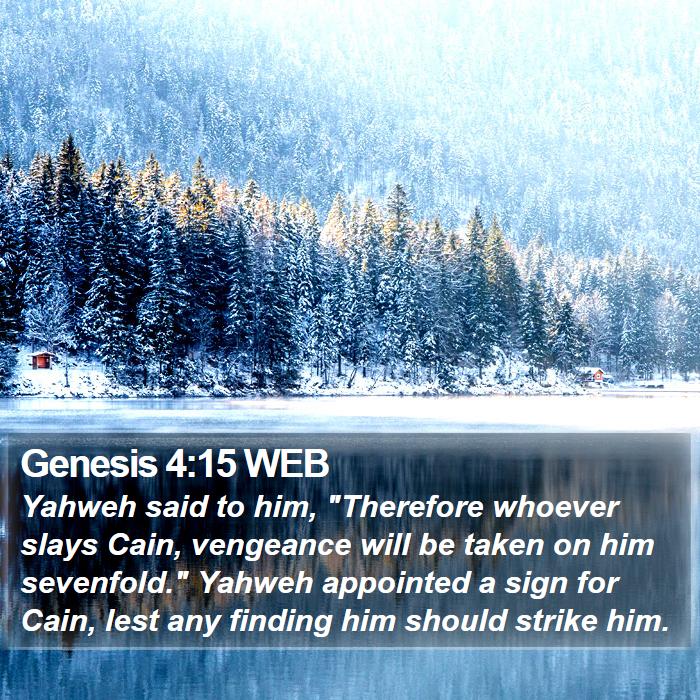 Genesis 4:15 WEB Bible Study