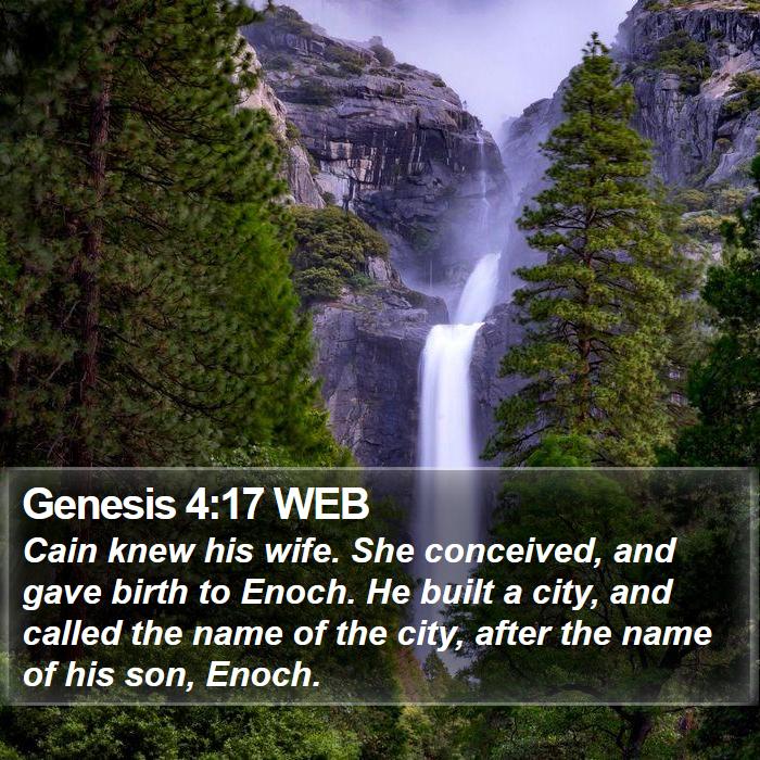 Genesis 4:17 WEB Bible Study