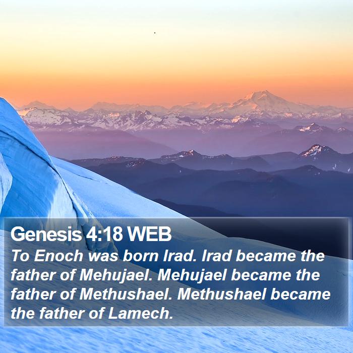 Genesis 4:18 WEB Bible Study