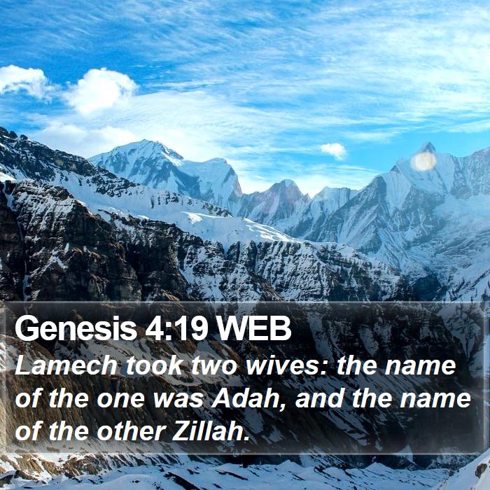 Genesis 4:19 WEB Bible Study