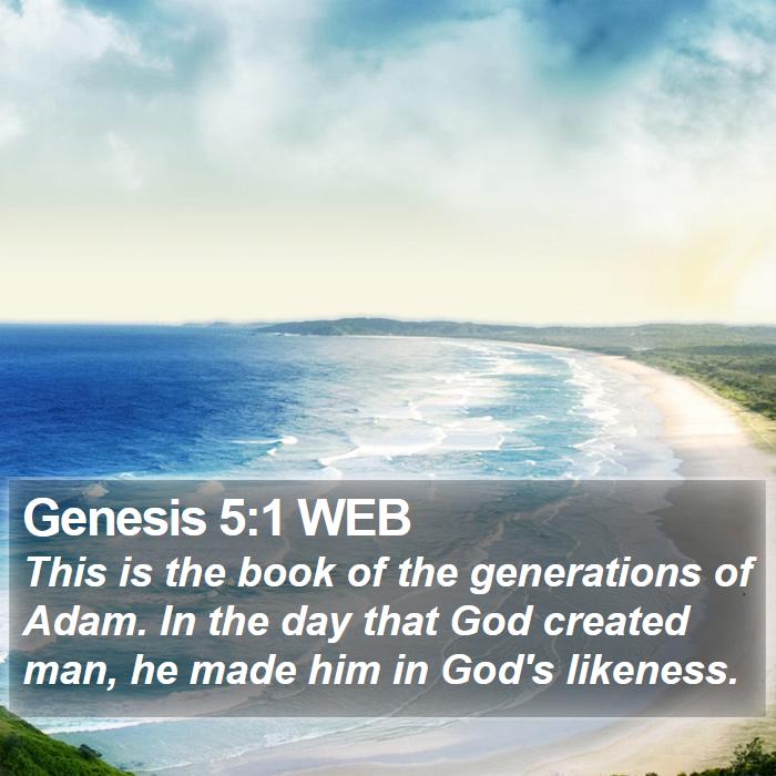 Genesis 5:1 WEB Bible Study