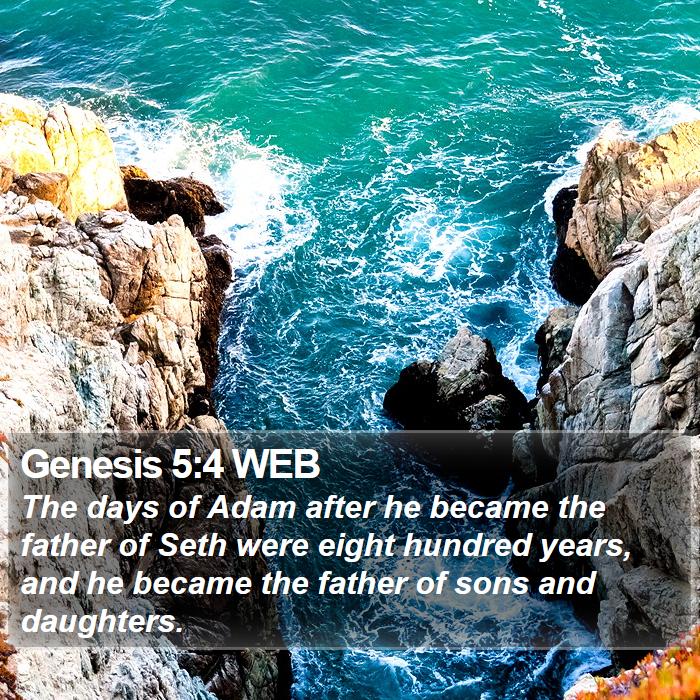 Genesis 5:4 WEB Bible Study