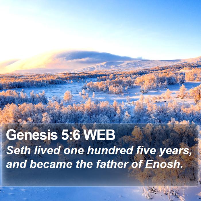 Genesis 5:6 WEB Bible Study