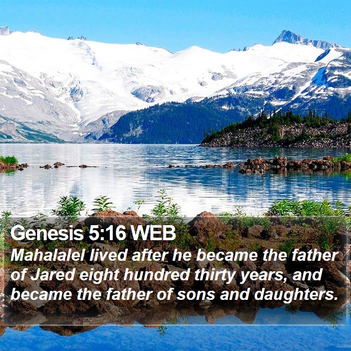 Genesis 5:16 WEB Bible Study