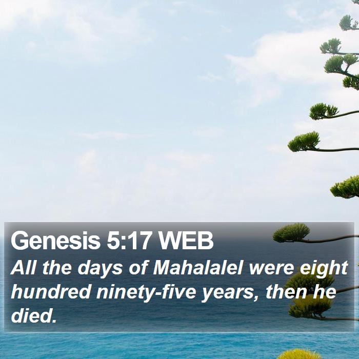 Genesis 5:17 WEB Bible Study