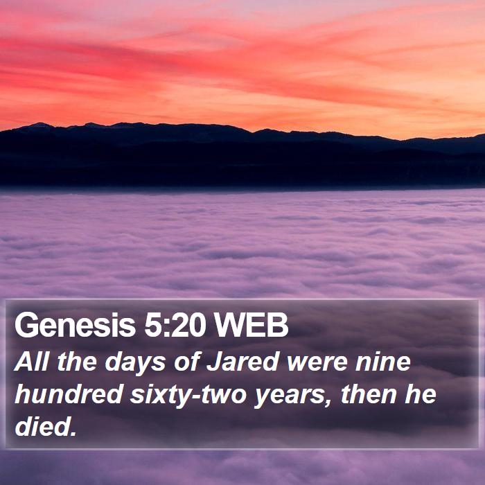 Genesis 5:20 WEB Bible Study