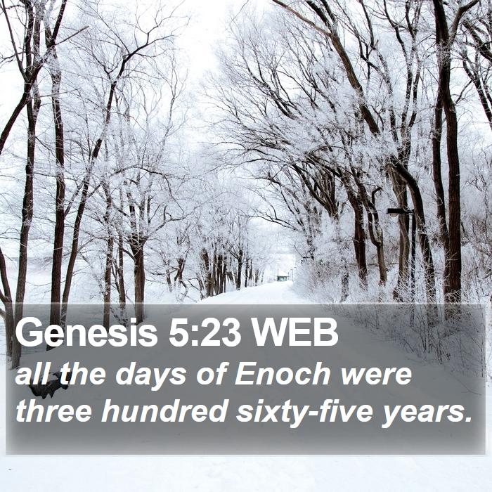 Genesis 5:23 WEB Bible Study