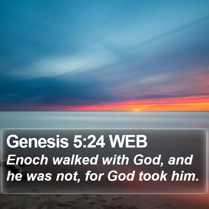 Genesis 5:24 WEB Bible Study