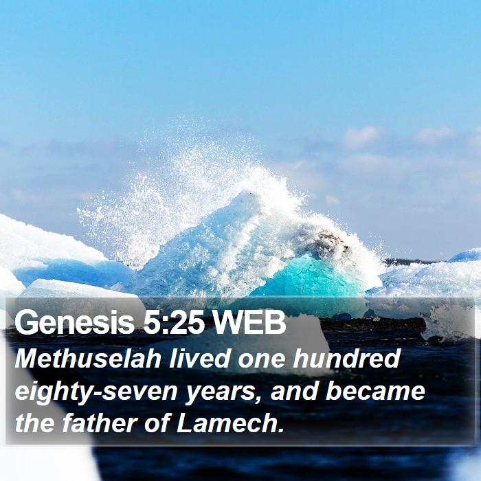 Genesis 5:25 WEB Bible Study