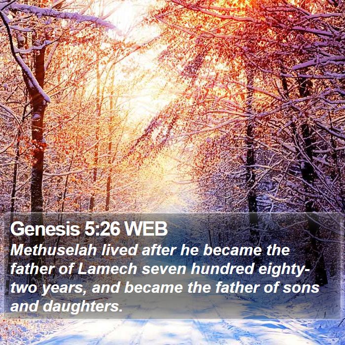 Genesis 5:26 WEB Bible Study