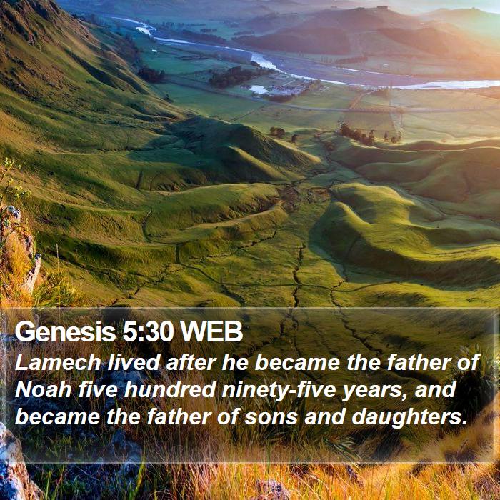 Genesis 5:30 WEB Bible Study