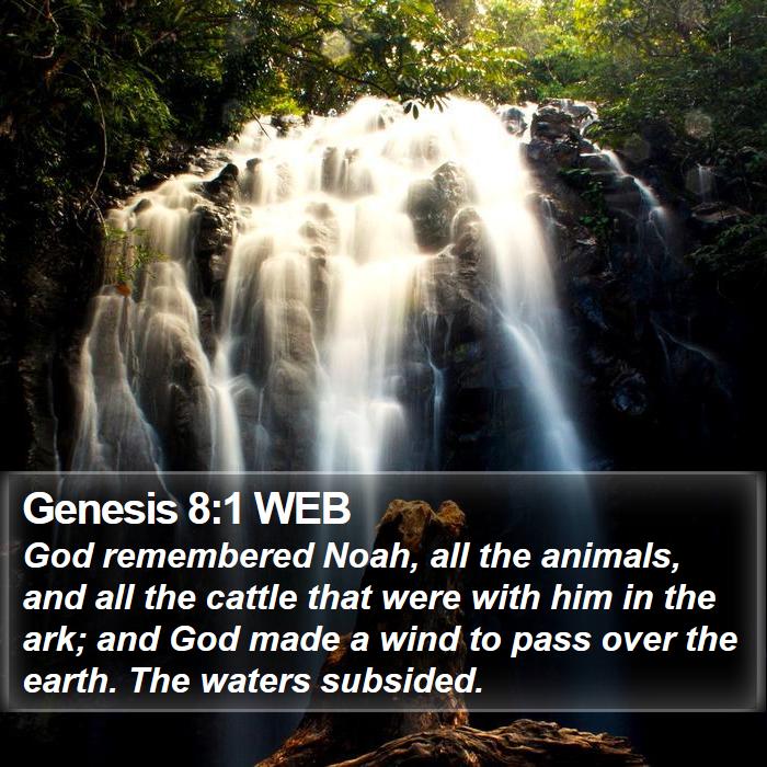 Genesis 8:1 WEB Bible Study