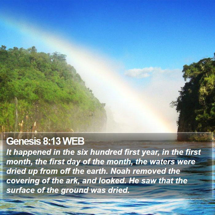 Genesis 8:13 WEB Bible Study