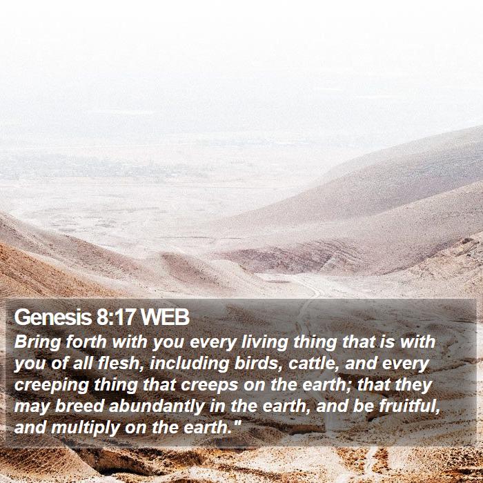 Genesis 8:17 WEB Bible Study