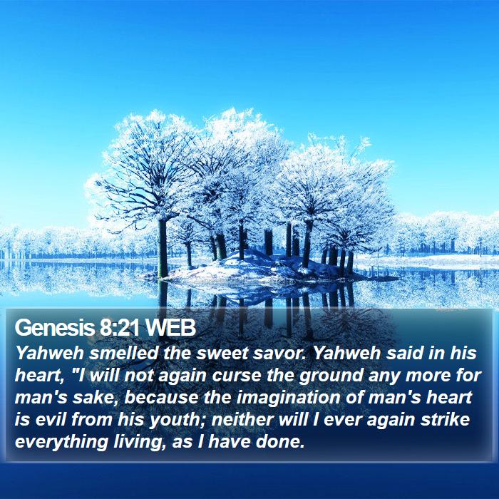 Genesis 8:21 WEB Bible Study