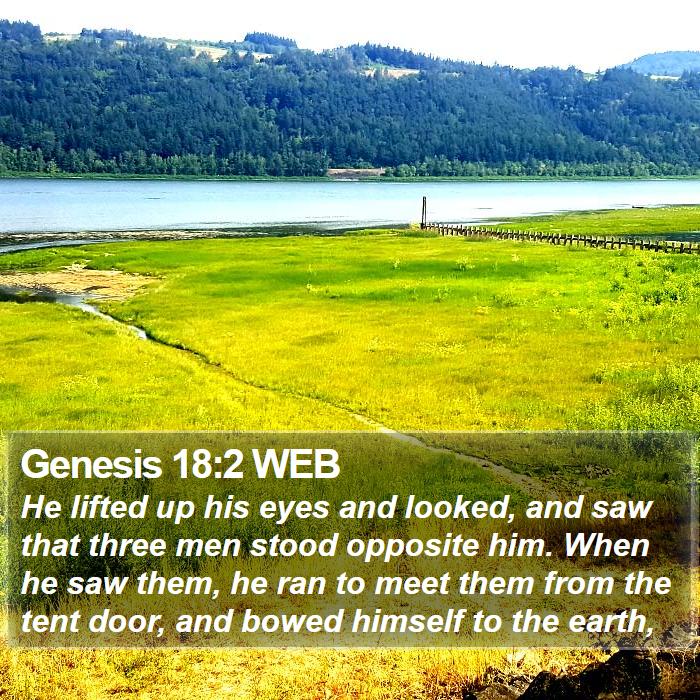 Genesis 18:2 WEB Bible Study