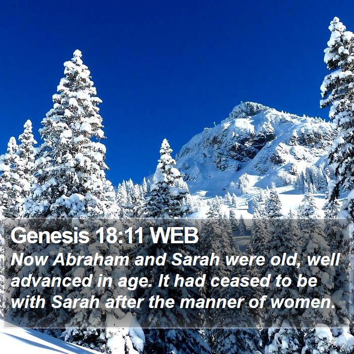 Genesis 18:11 WEB Bible Study