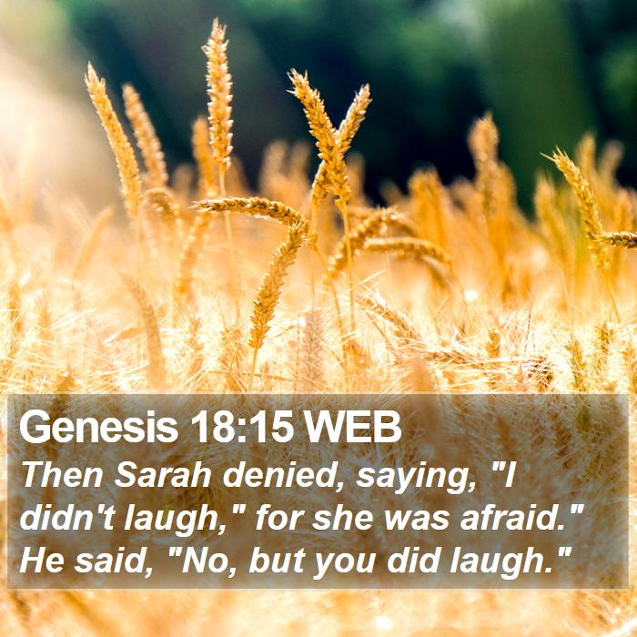 Genesis 18:15 WEB Bible Study