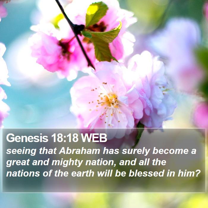 Genesis 18:18 WEB Bible Study