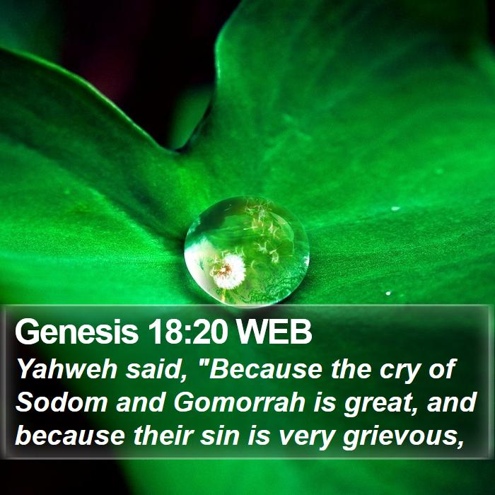 Genesis 18:20 WEB Bible Study