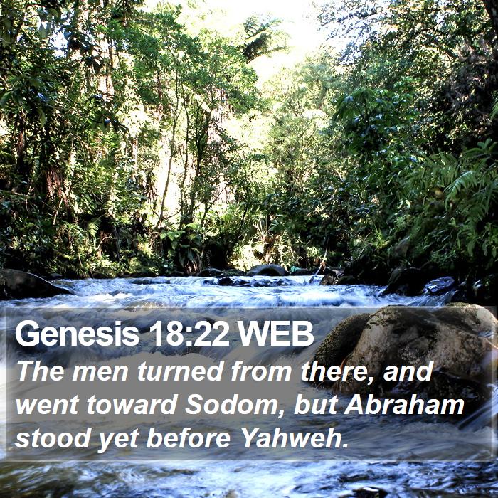 Genesis 18:22 WEB Bible Study