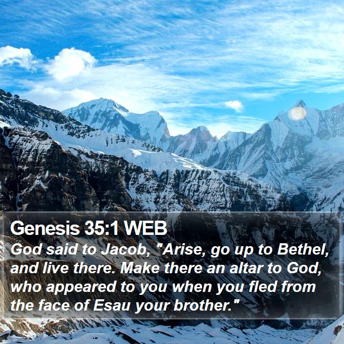 Genesis 35:1 WEB Bible Study