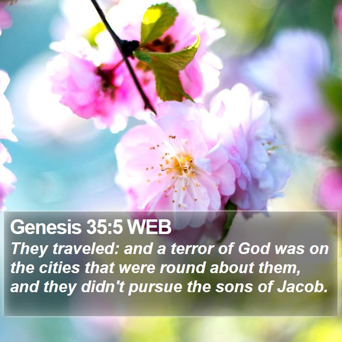 Genesis 35:5 WEB Bible Study