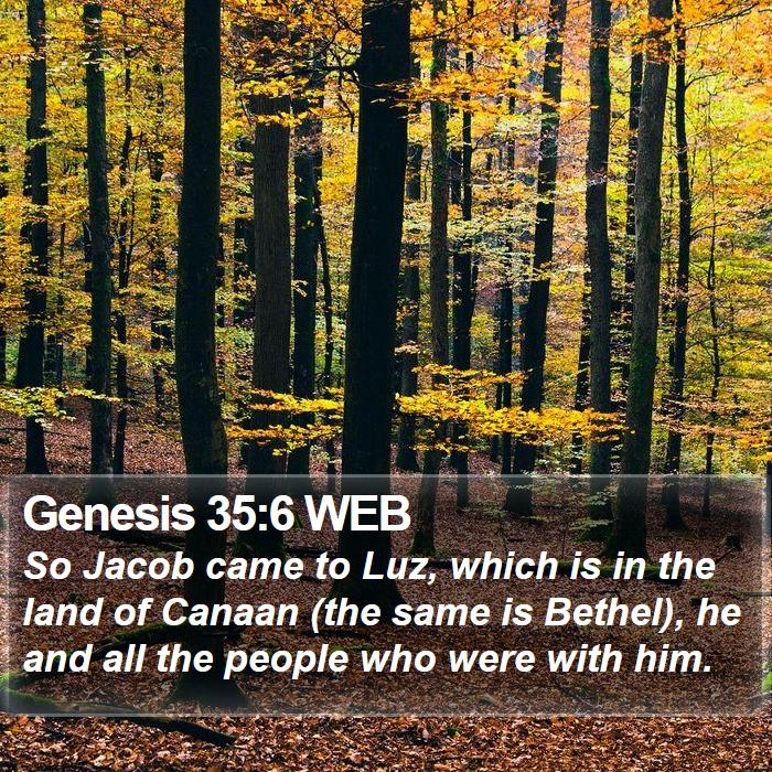 Genesis 35:6 WEB Bible Study