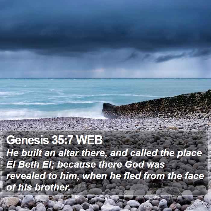 Genesis 35:7 WEB Bible Study