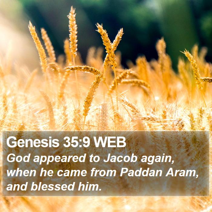 Genesis 35:9 WEB Bible Study