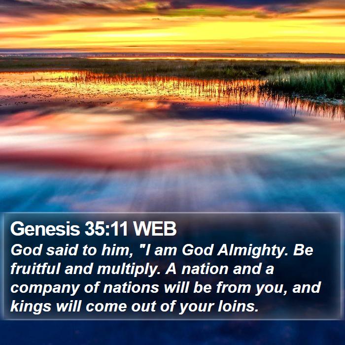 Genesis 35:11 WEB Bible Study