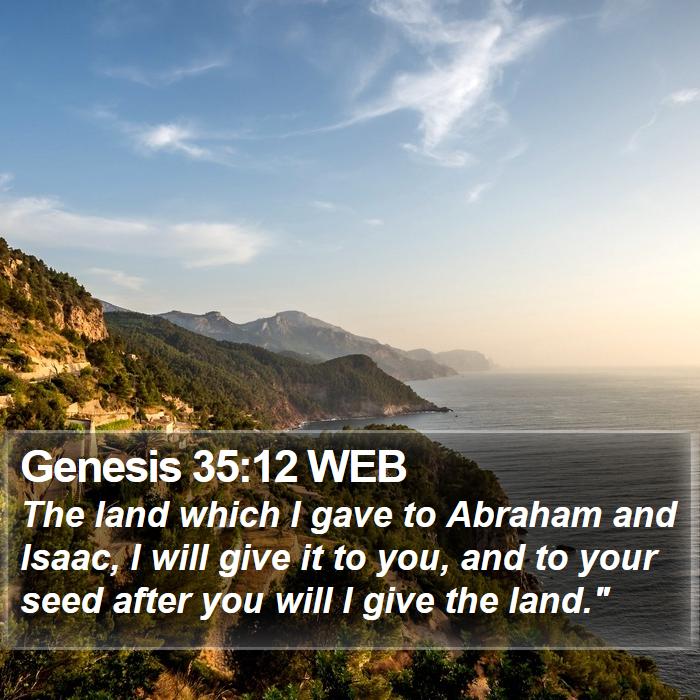 Genesis 35:12 WEB Bible Study