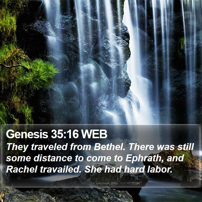 Genesis 35:16 WEB Bible Study