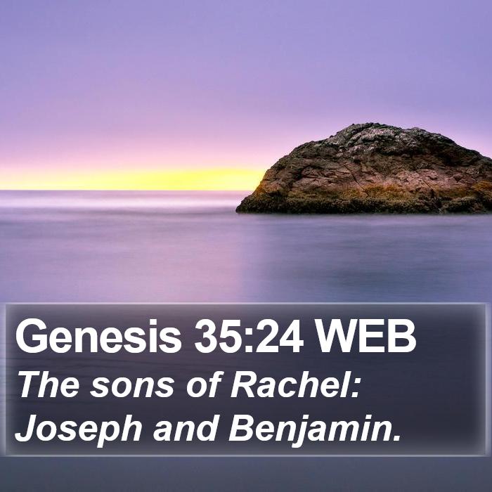 Genesis 35:24 WEB Bible Study