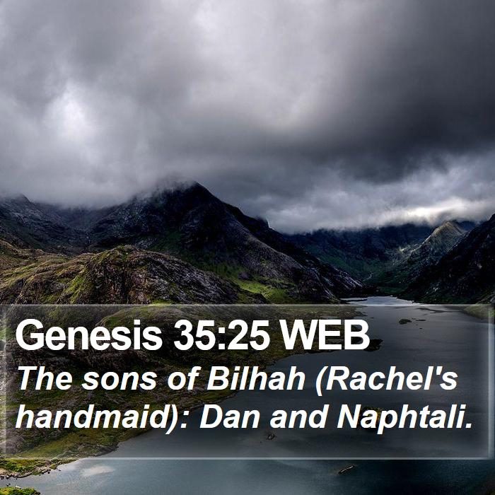 Genesis 35:25 WEB Bible Study