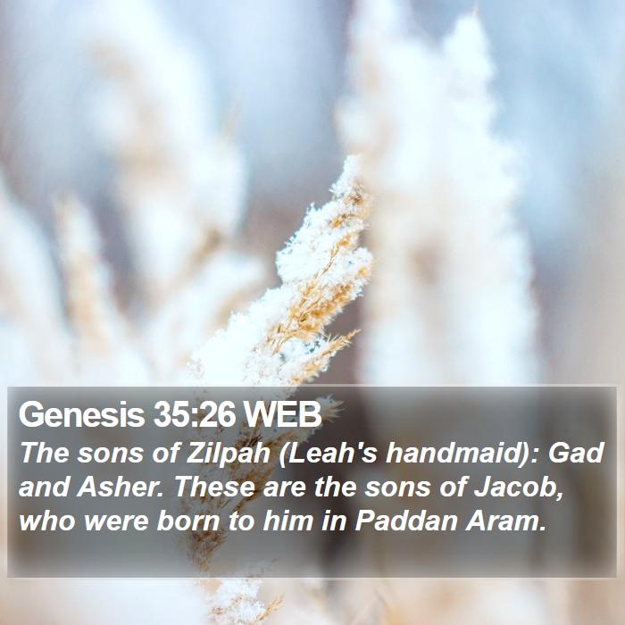 Genesis 35:26 WEB Bible Study