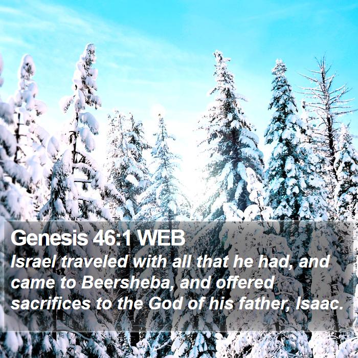 Genesis 46:1 WEB Bible Study