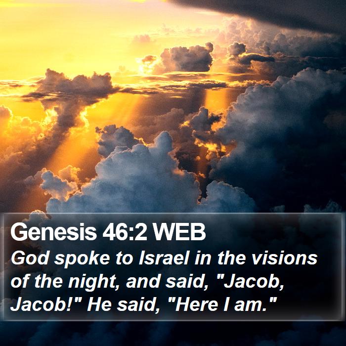 Genesis 46:2 WEB Bible Study