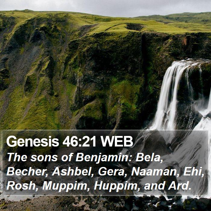 Genesis 46:21 WEB Bible Study