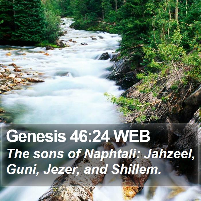 Genesis 46:24 WEB Bible Study