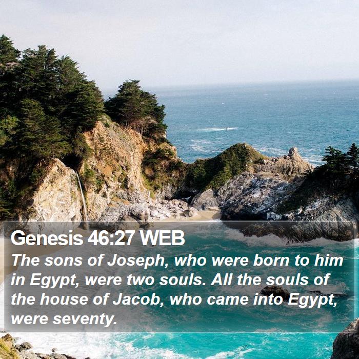 Genesis 46:27 WEB Bible Study