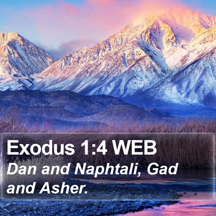 Exodus 1:4 WEB Bible Study