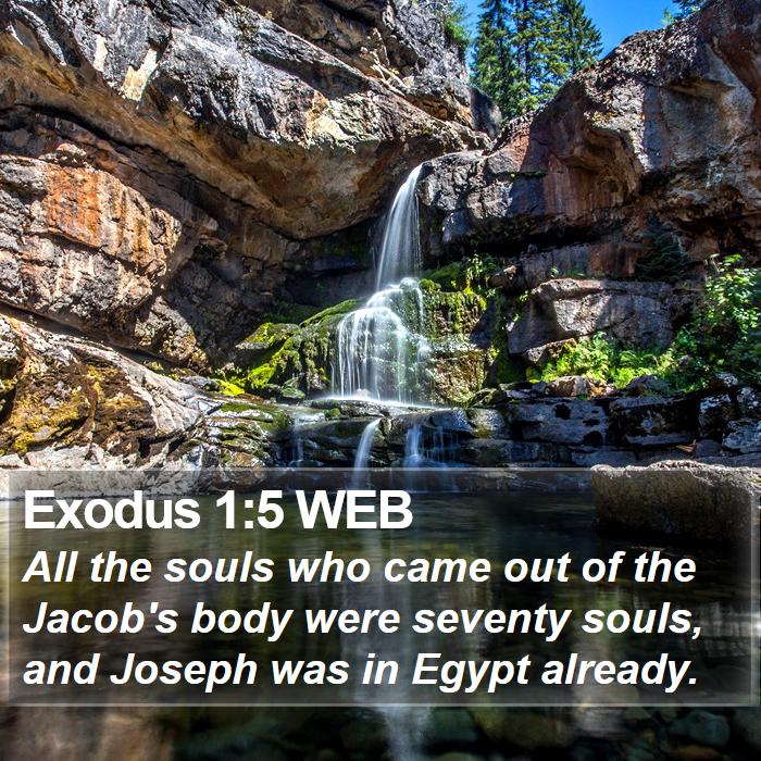 Exodus 1:5 WEB Bible Study