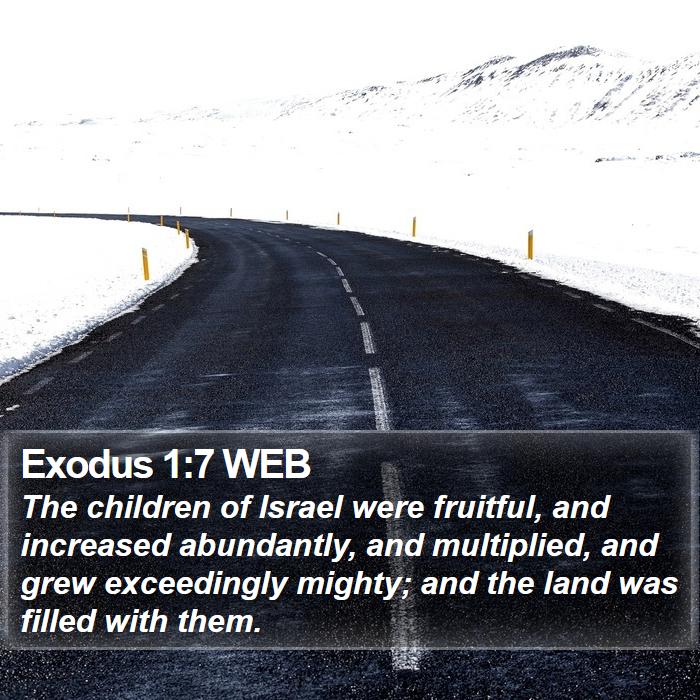 Exodus 1:7 WEB Bible Study