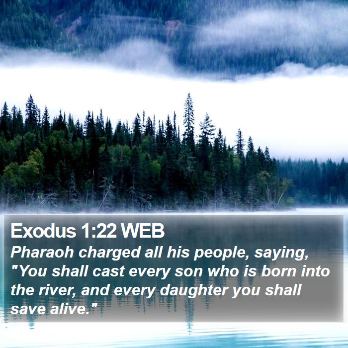 Exodus 1:22 WEB Bible Study